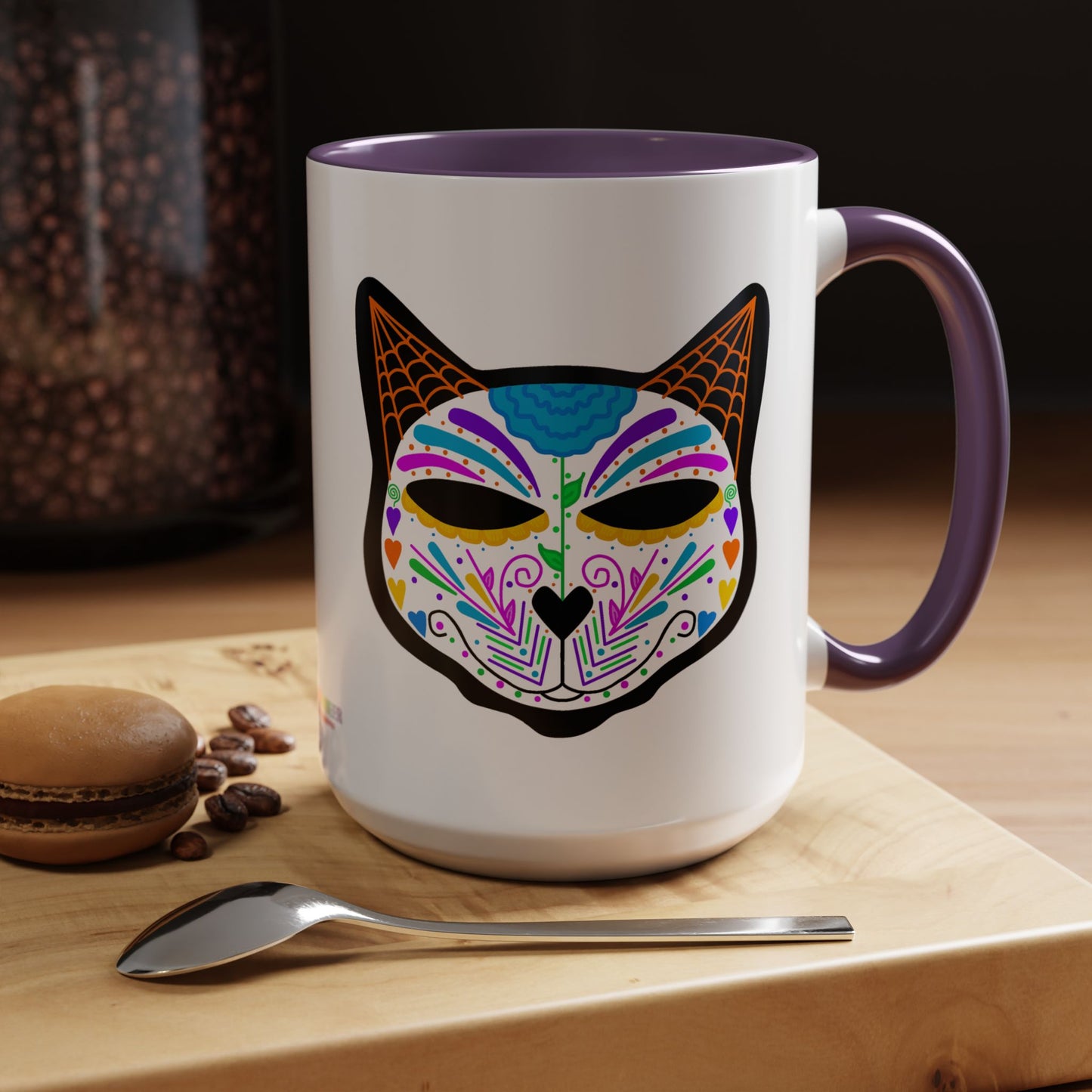 Dia de los Muertos Cat Coffee Mug