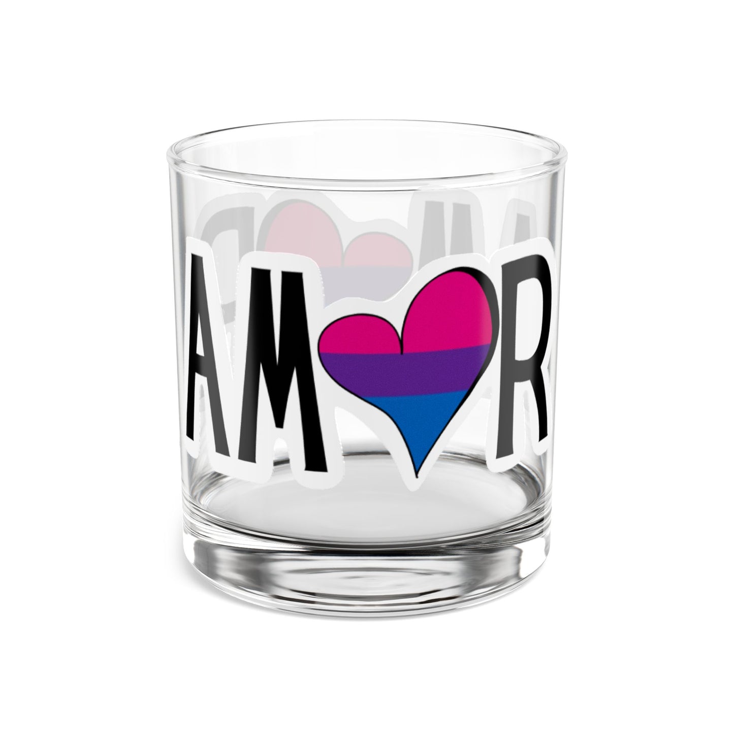 Amor - Bi Rocks Glass, 10oz