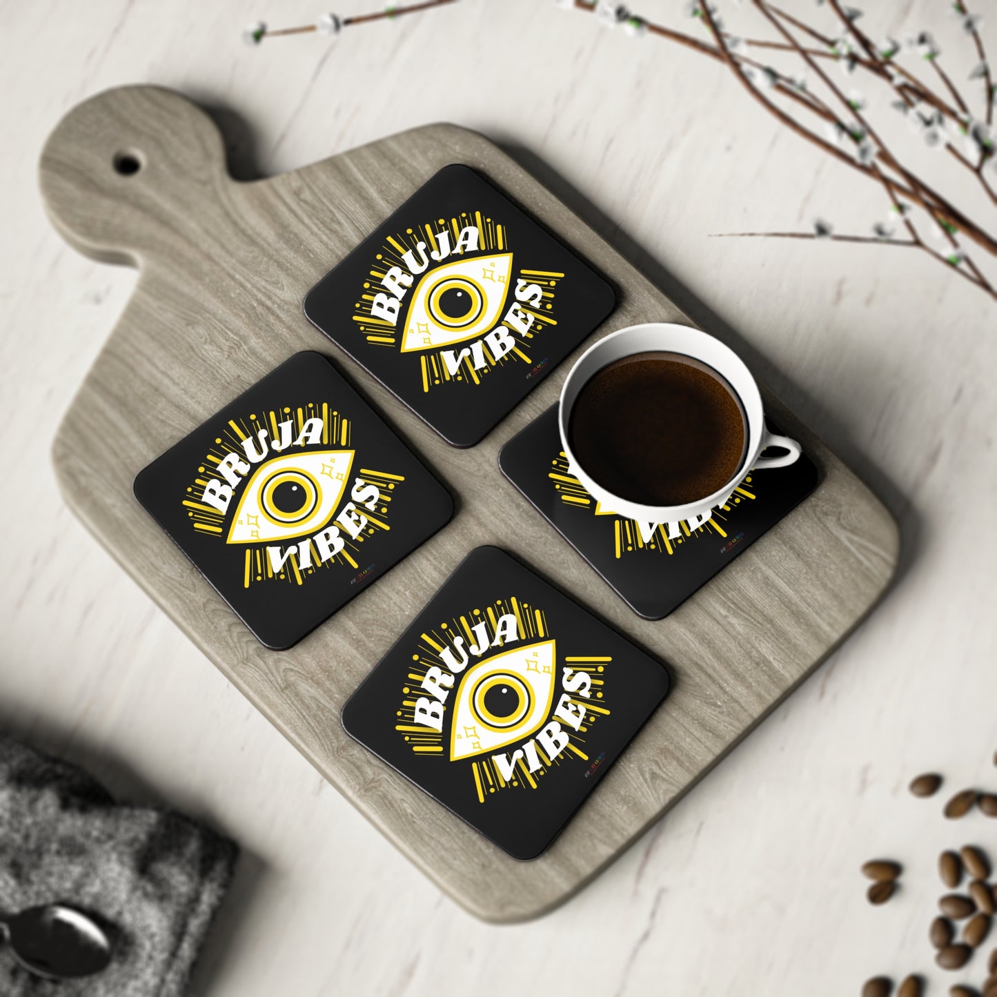 Bruja Vibes Outer Eye Coasters