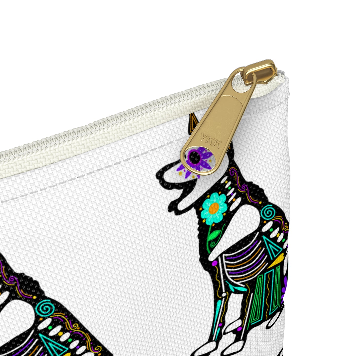 Dia de los Muertos German Shepherd Accessory Pouch