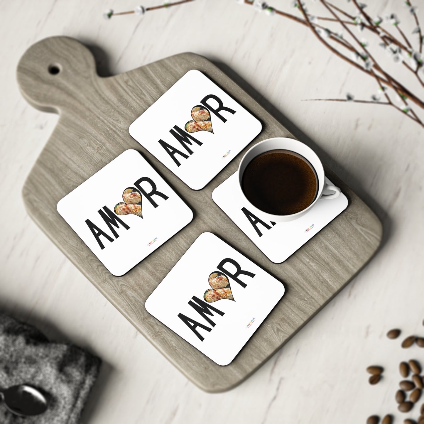 Amor Elote Coasters