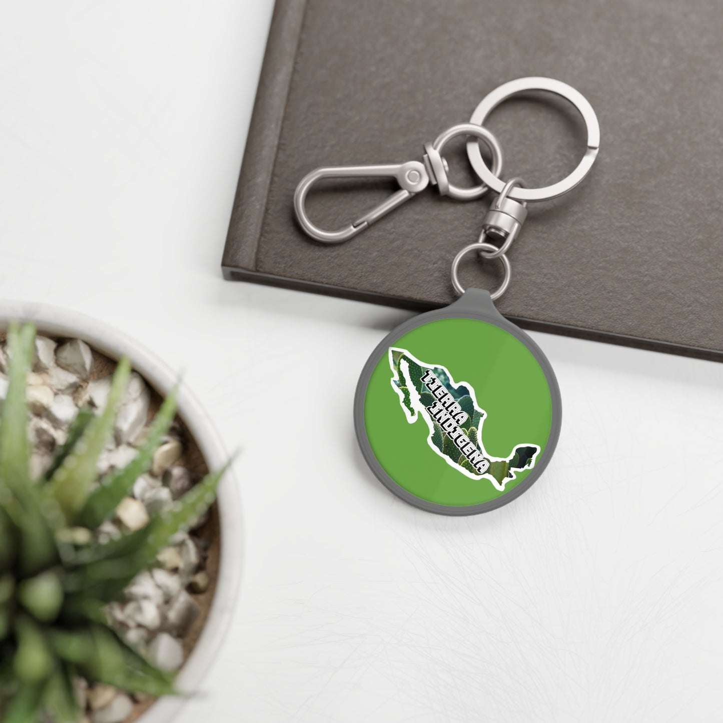 Tierra Indigena Nopales Keyring Tag