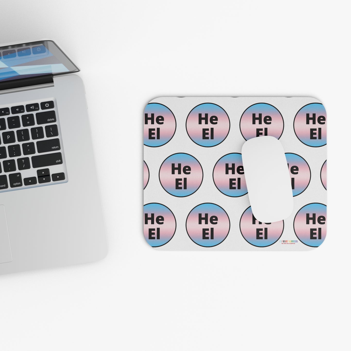 He / El Trans Mouse Pad (Rectangle)