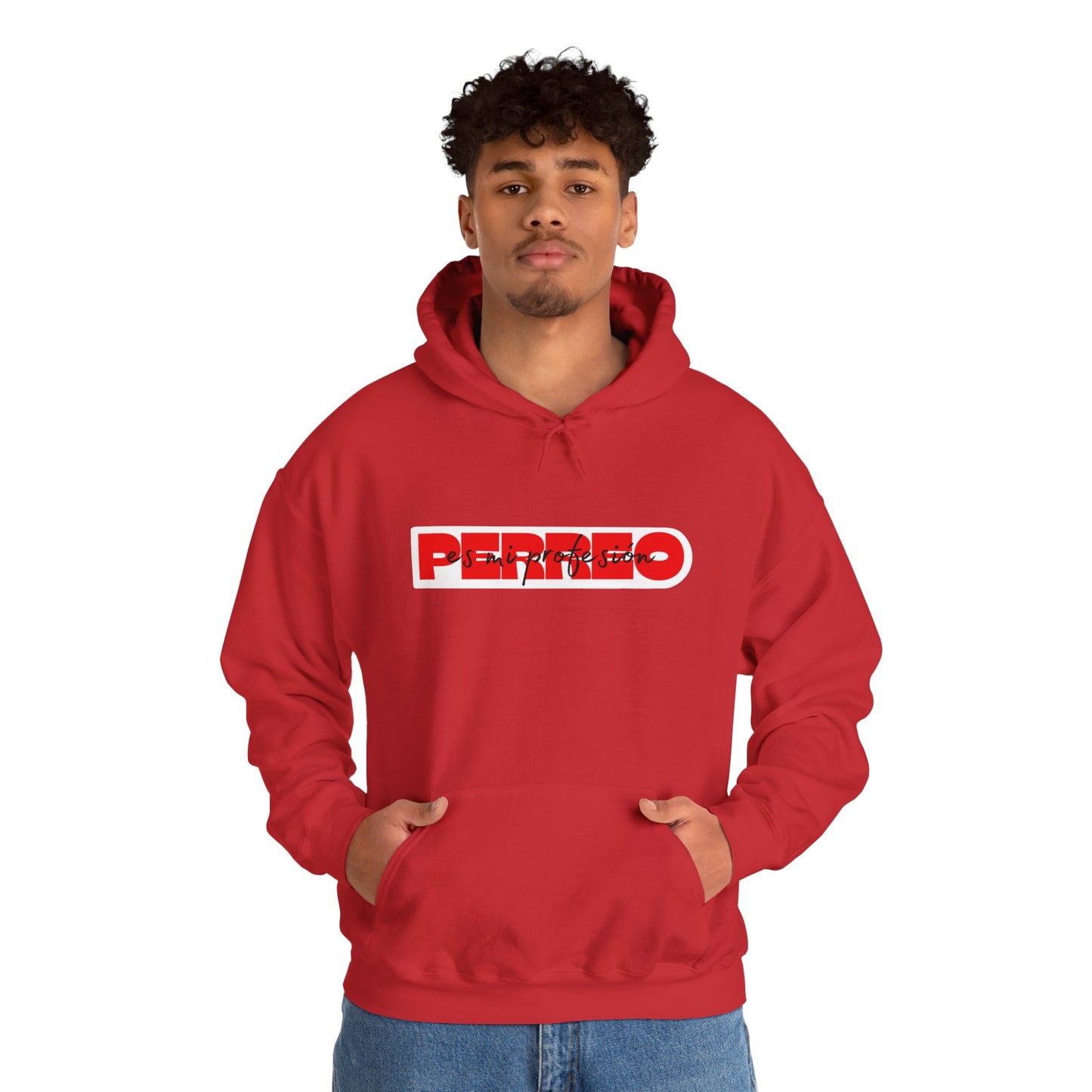 Perreo Es Mi Profesion - Red Hooded Sweatshirt