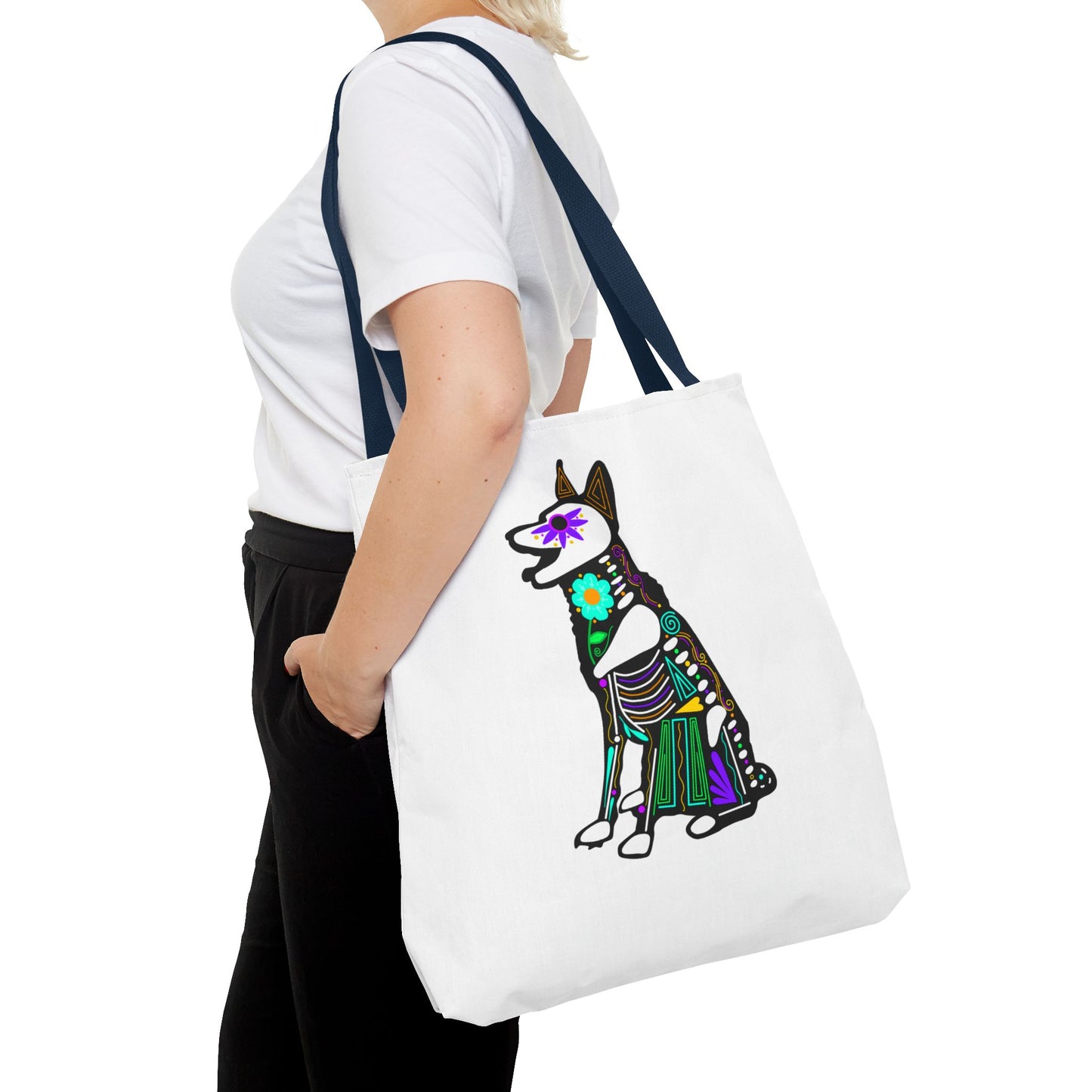 Dia de los Muertos German Shepard Tote Bag