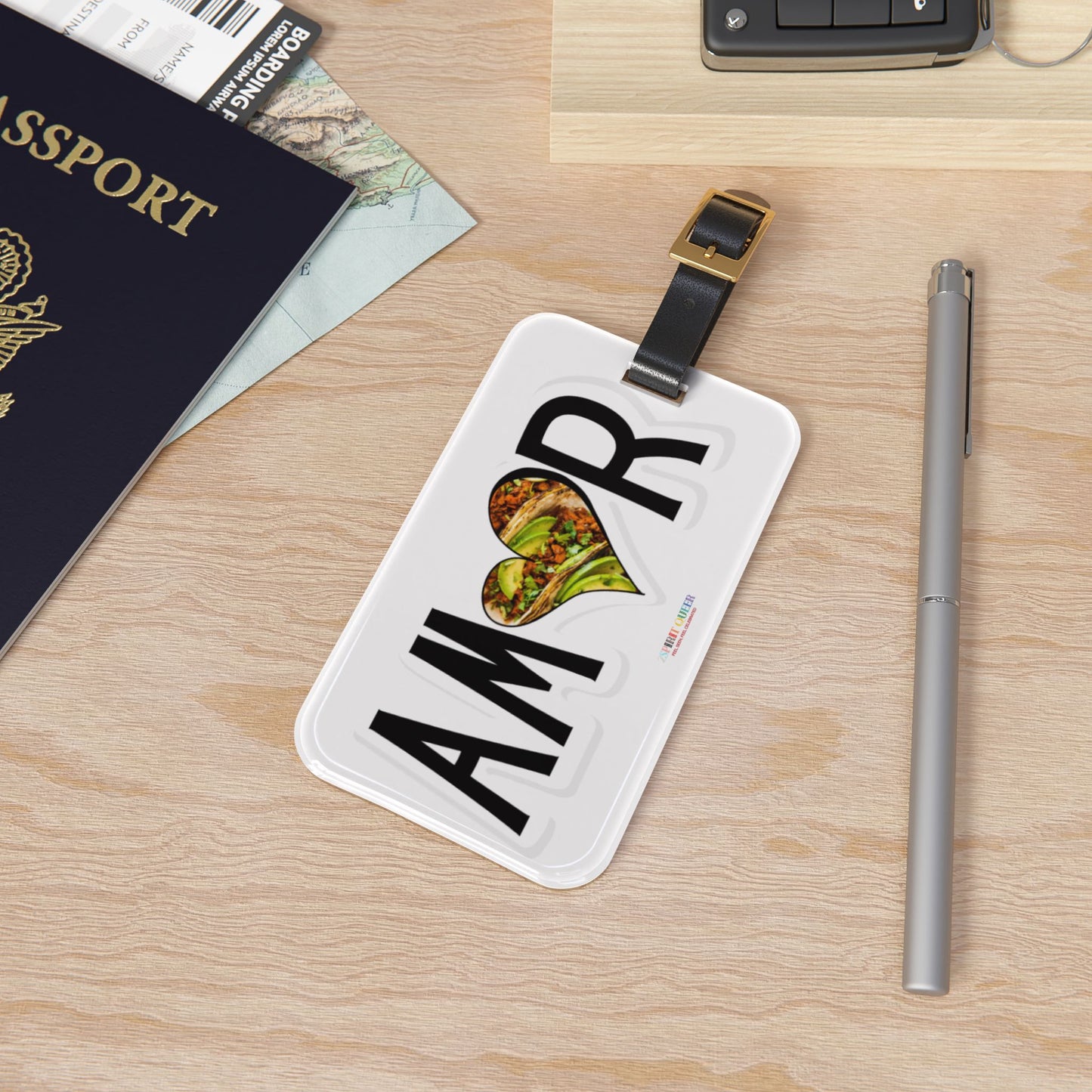 Amor Taco Luggage Tag