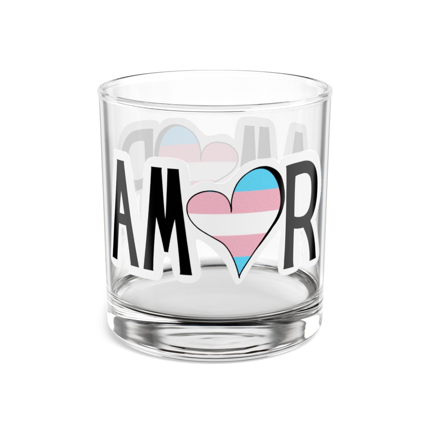 Amor - Trans Rocks Glass, 10oz