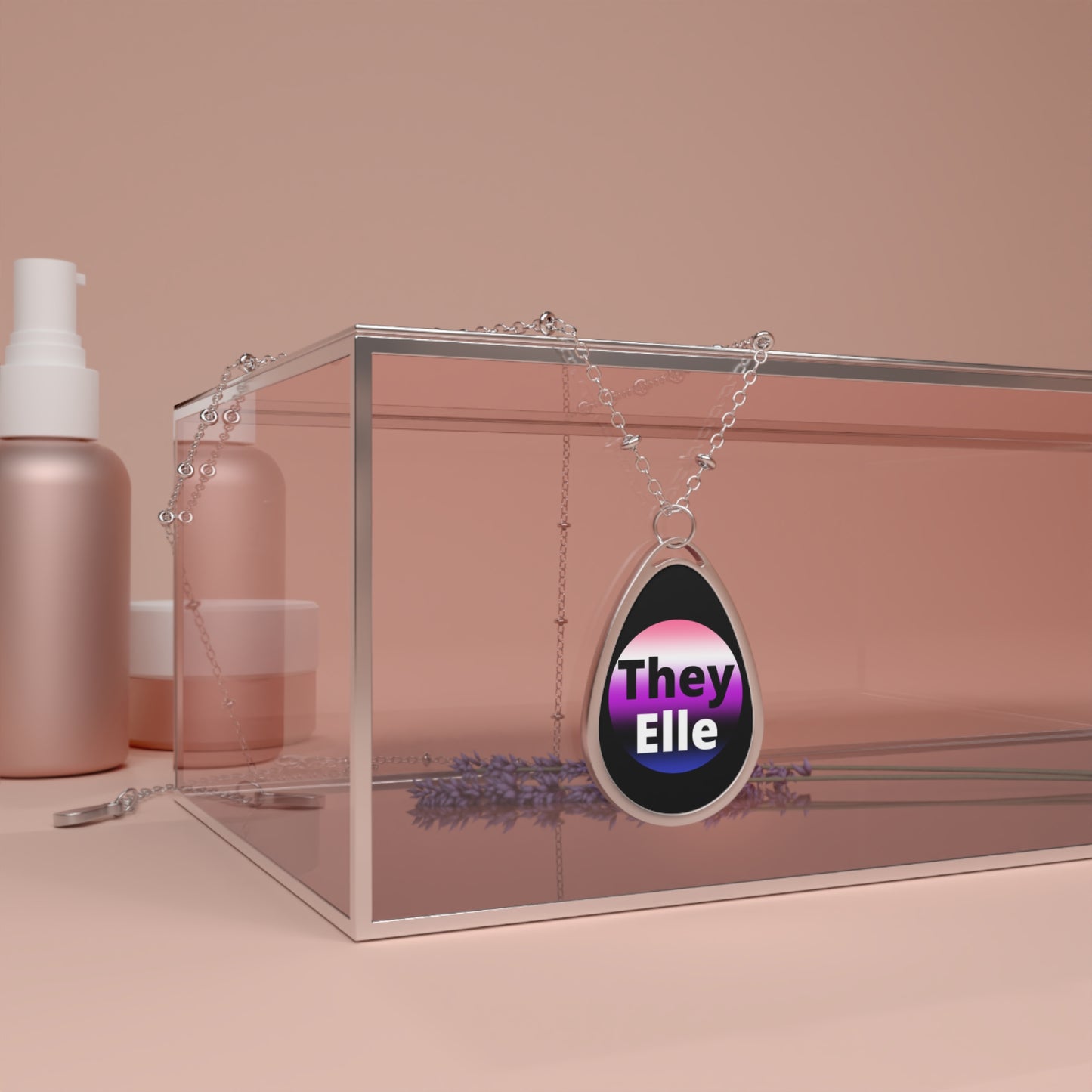 They / Elle Genderfluid Oval Necklace