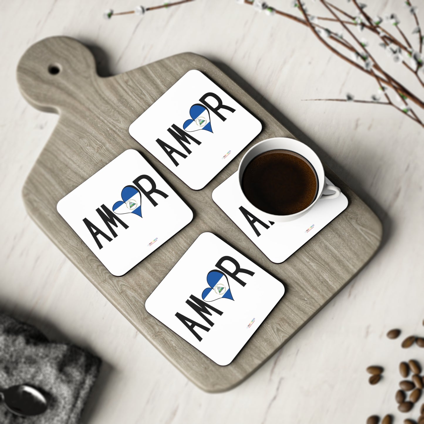 Amor Nicaragua Coasters