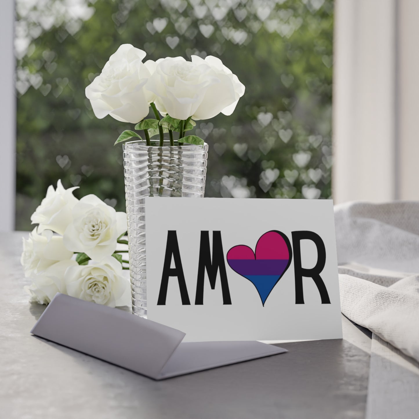 Amor Bi Greeting Cards