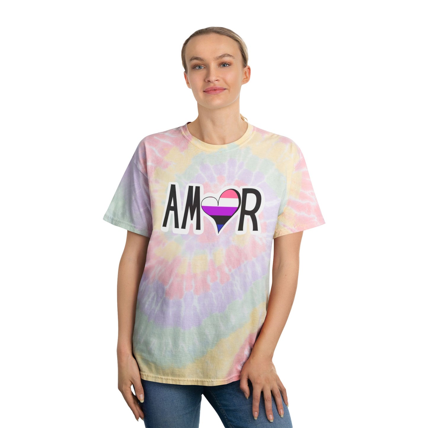 Amor Genderfluid Tie-Dye Tee