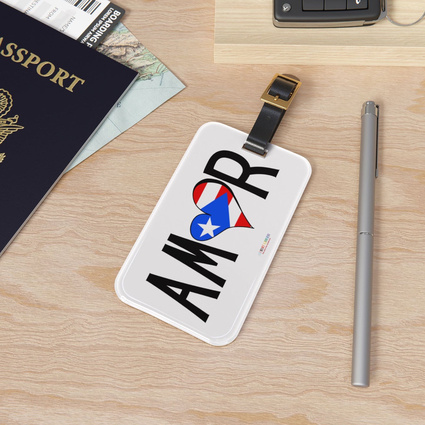 Amor Puerto Rico Luggage Tag