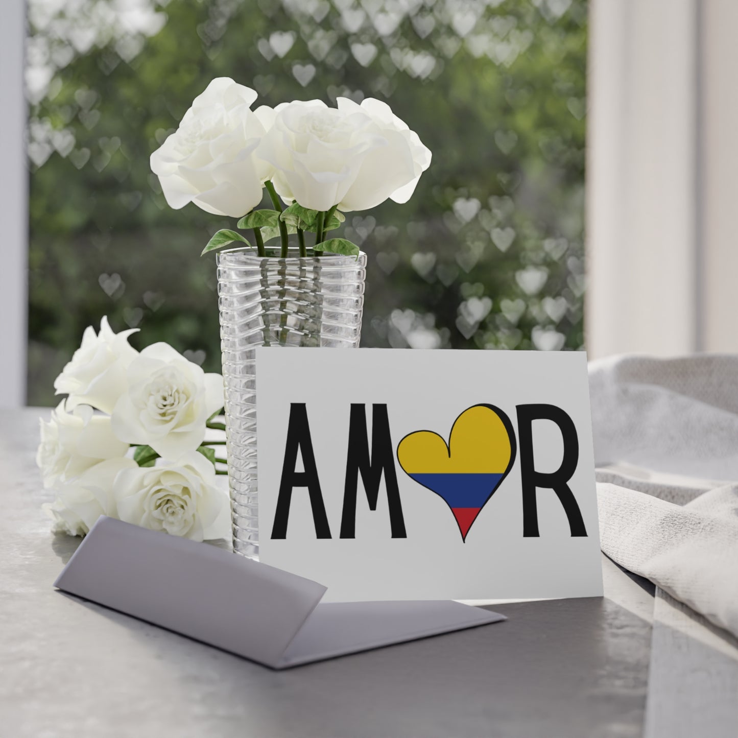 Amor Colombia Greeting Cards