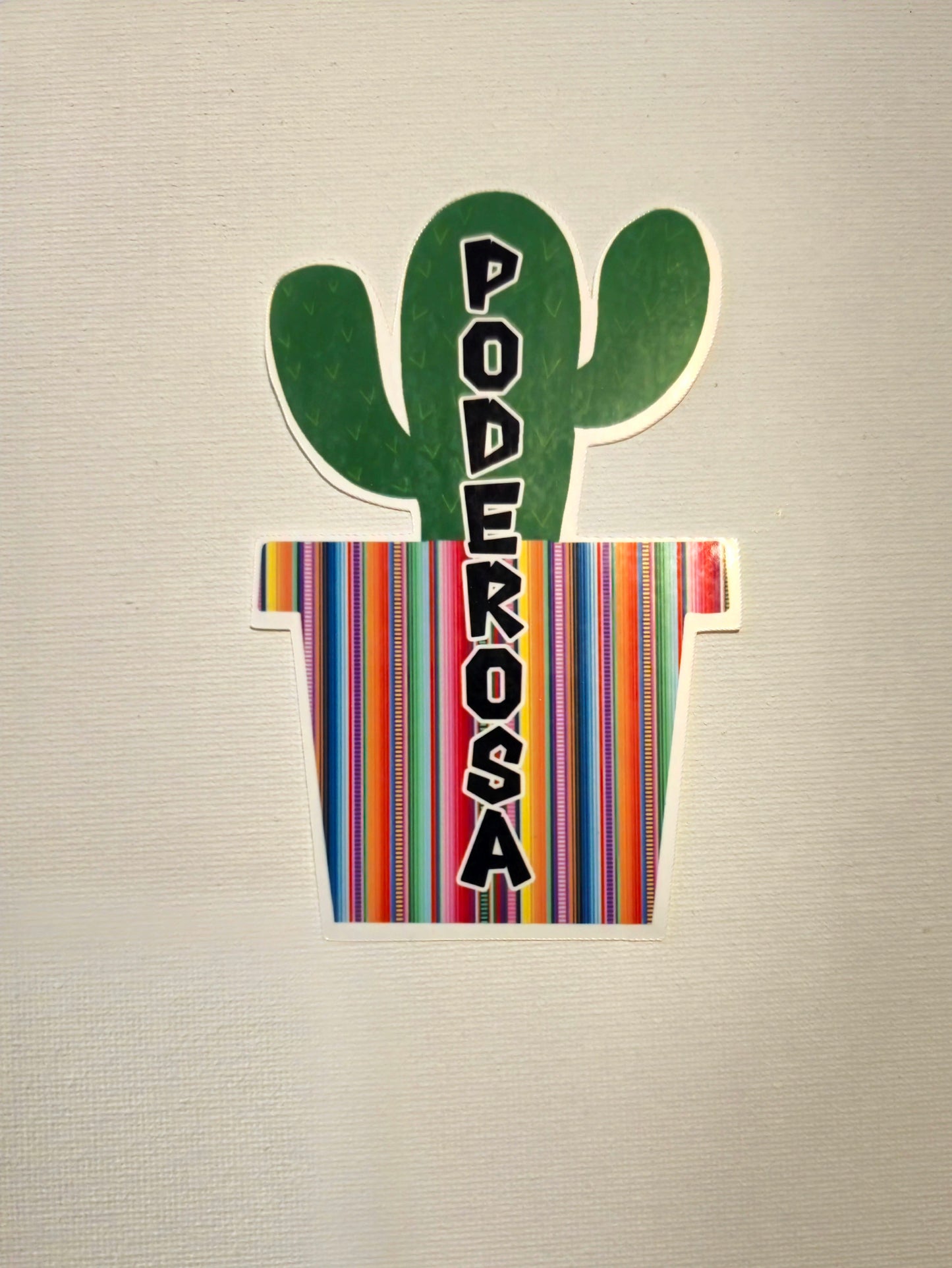 Poderosa Cactus Sticker