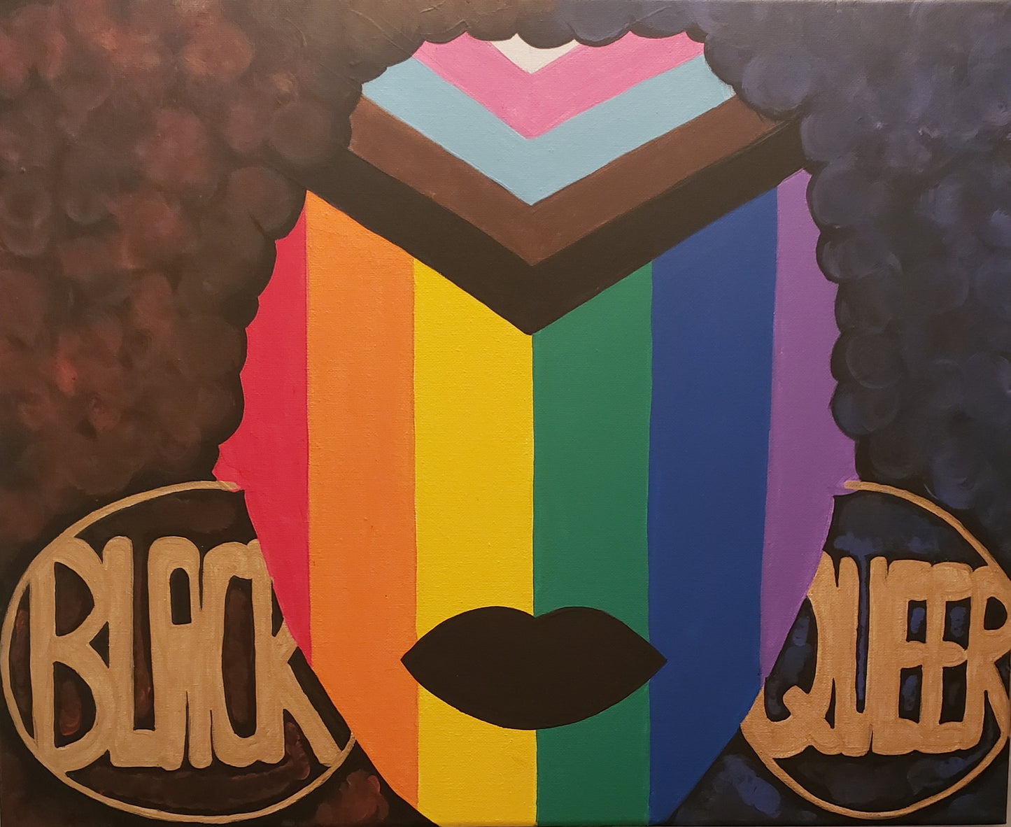 Black & Queer Acrylic on Canvas