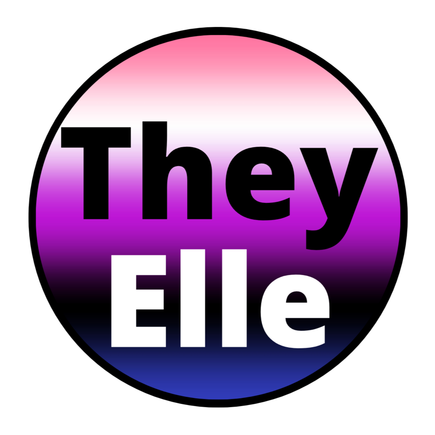 They/Elle Stickers
