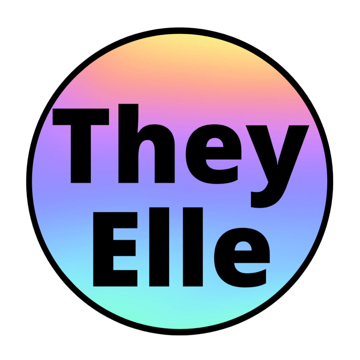 They/Elle Stickers