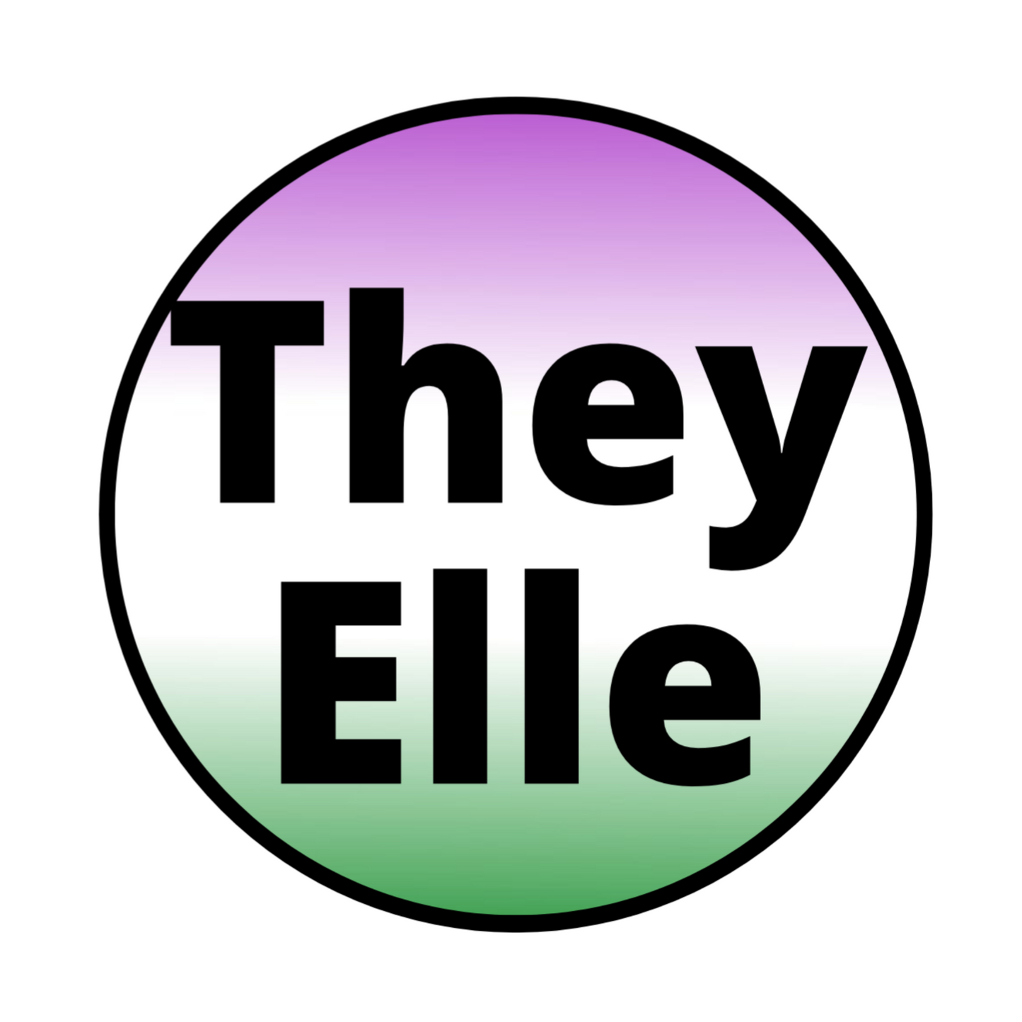 They/Elle Stickers