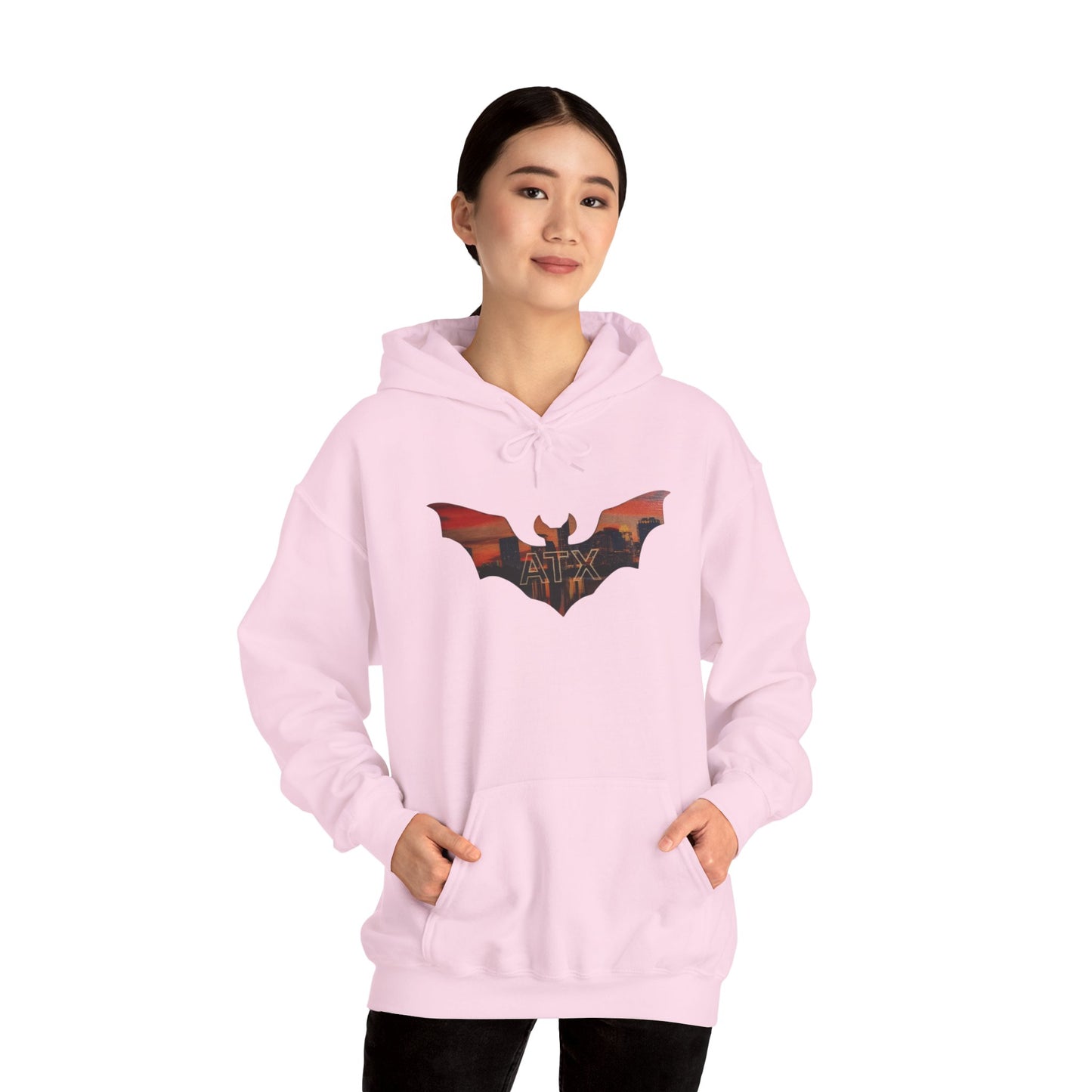 ATX Skyline Bat Hooded Sweatshirt