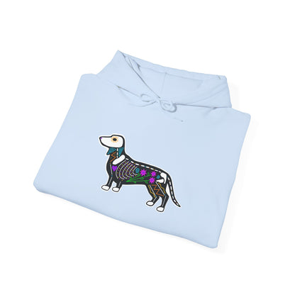 Dia de los Muertos Dachshaund Hooded Sweatshirt