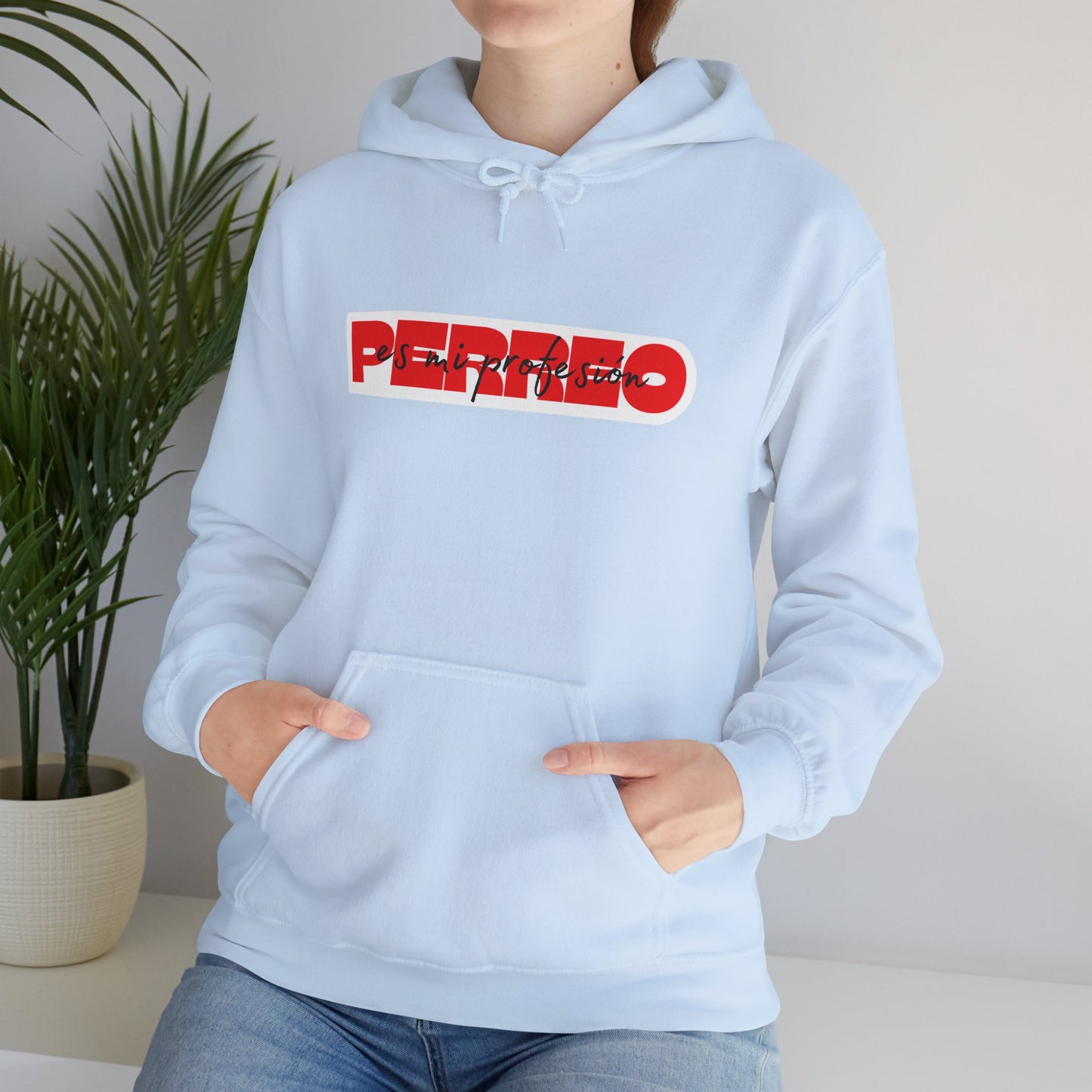 Perreo Es Mi Profesion - Red Hooded Sweatshirt