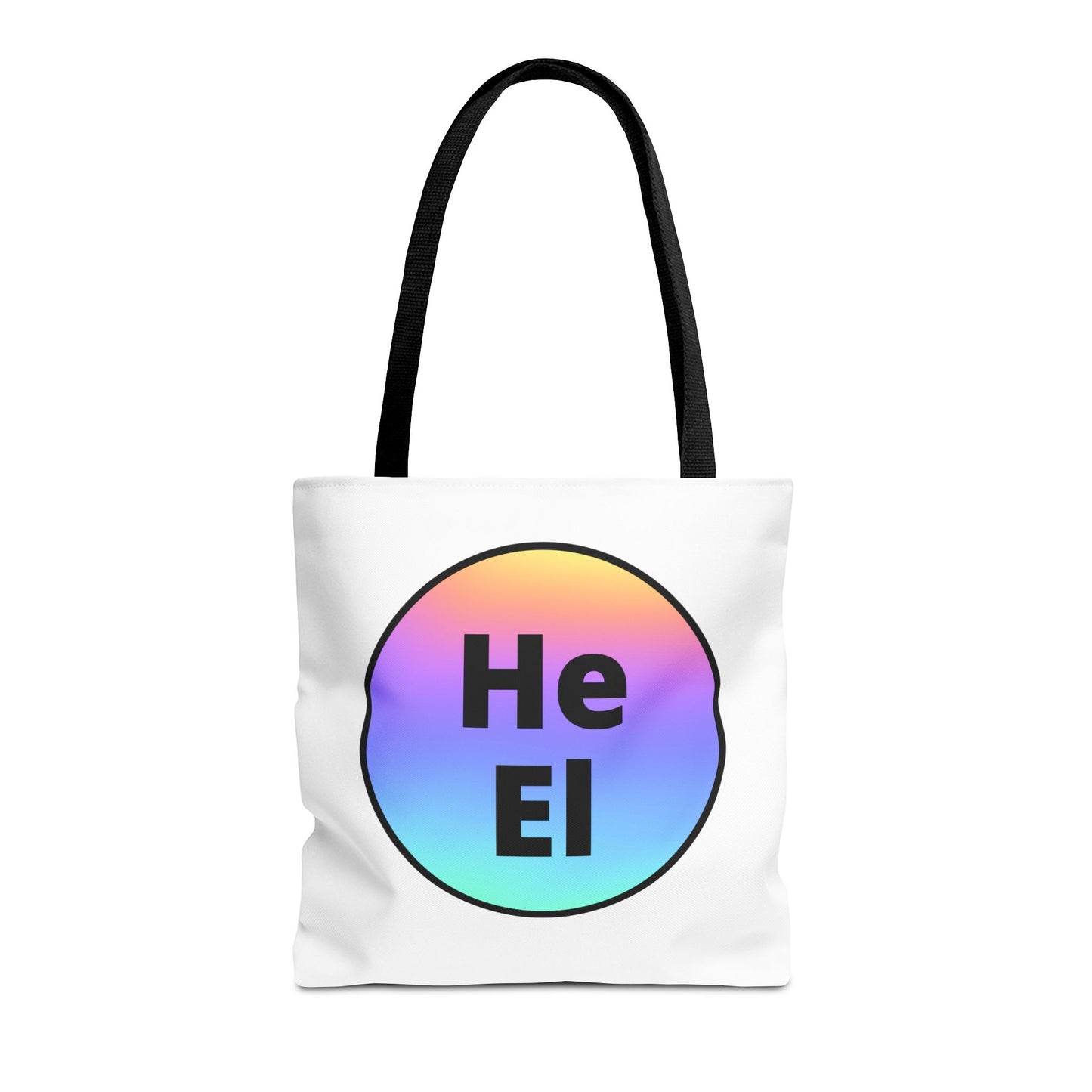 He / El Rainbow Tote Bag