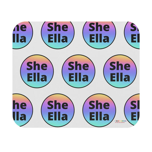 She / Ella  Rainbow Mouse Pad (Rectangle)