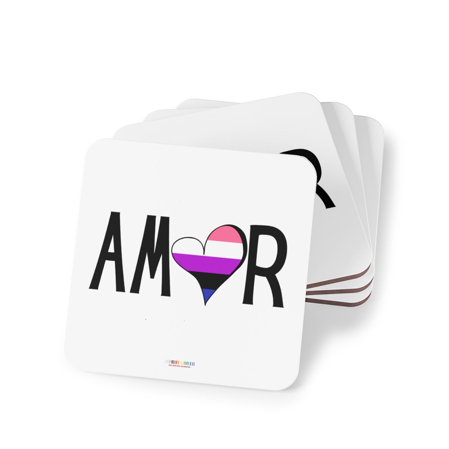 Amor Genderfluid Coasters
