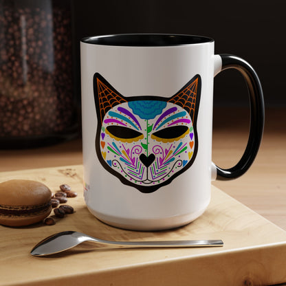 Dia de los Muertos Cat Coffee Mug
