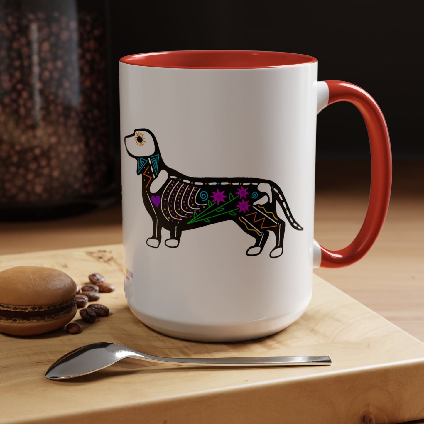 Dia de los Muertos Dachshaund Coffee Mug