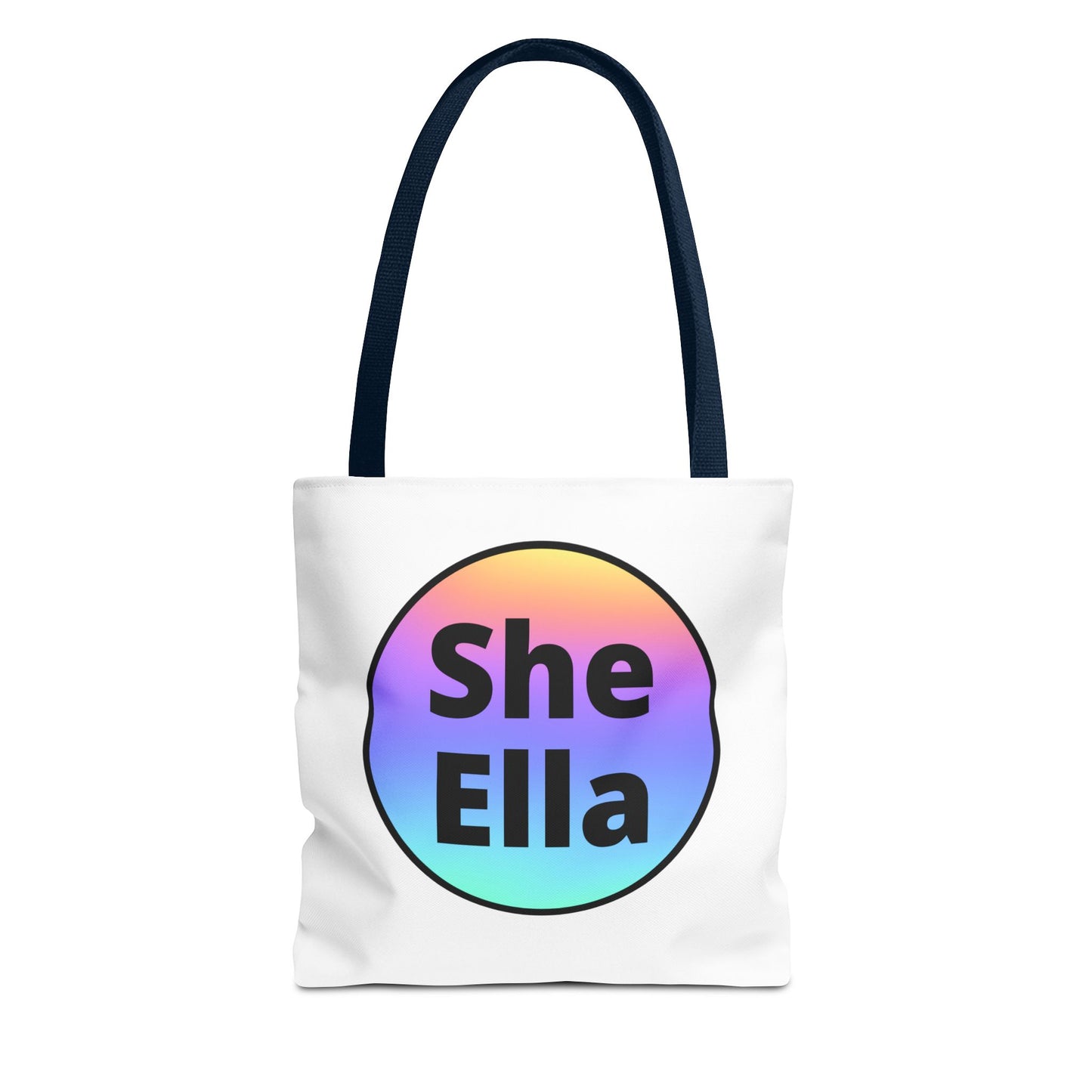 She/Ella Rainbow Tote Bag