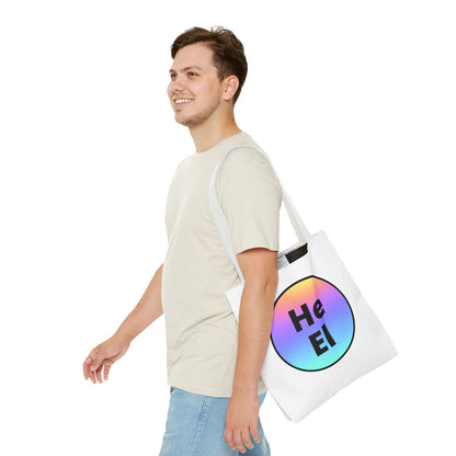 He / El Rainbow Tote Bag