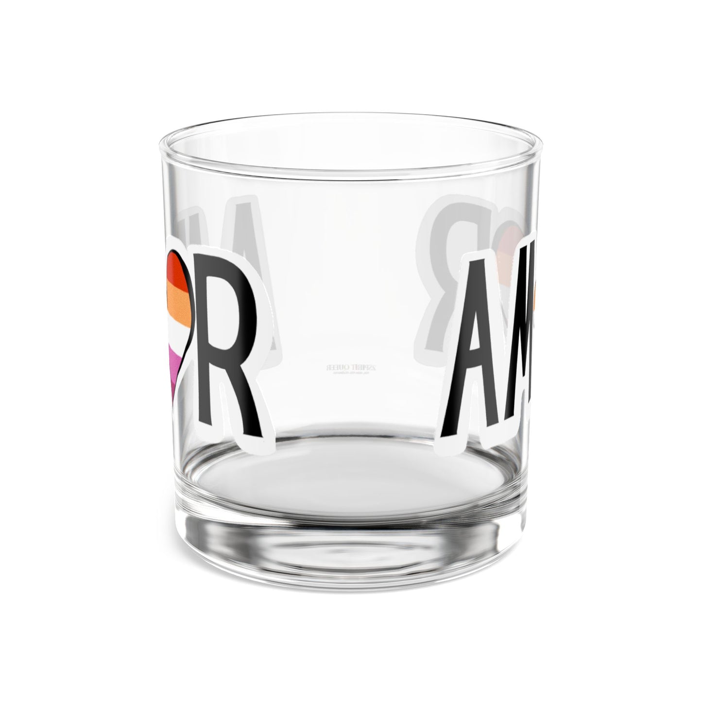 Amor - Lesbian Rocks Glass, 10oz