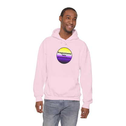 Preguntame mis Pronombres - NonBinary Hooded Sweatshirt