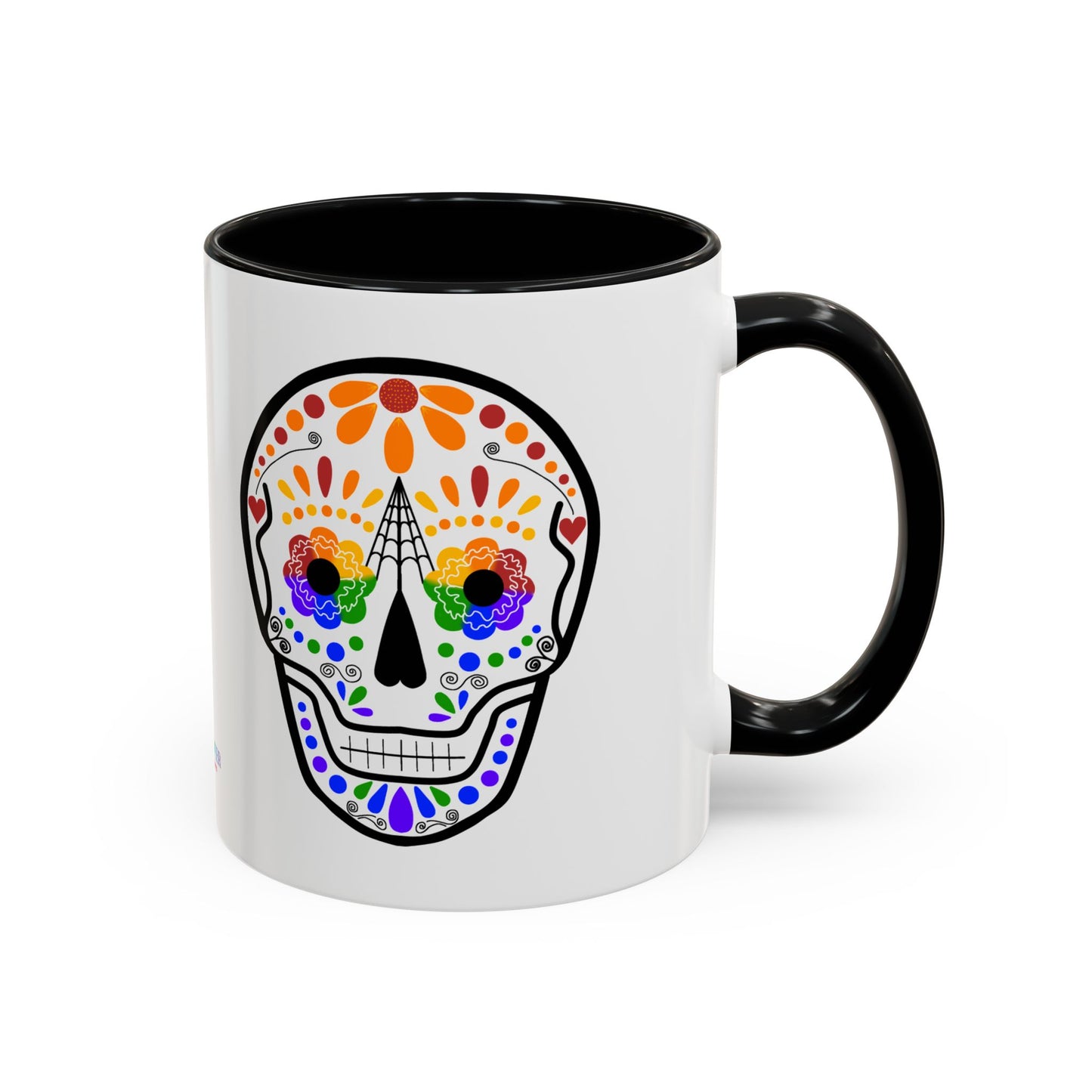 Queer Sugar Skull Accent Coffee Mug