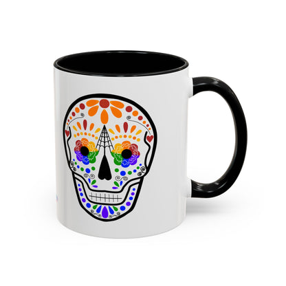 Queer Sugar Skull Accent Coffee Mug