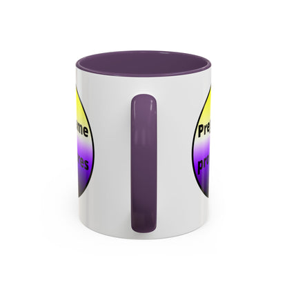 Preguntame mis Pronombres NonBinary Coffee Mug