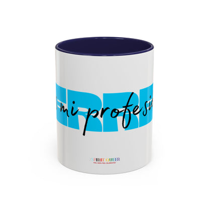 Perreo Es Mi Profesion Blue Accent Coffee Mug