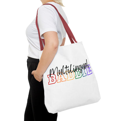 Multilingual Baddie Tote Bag