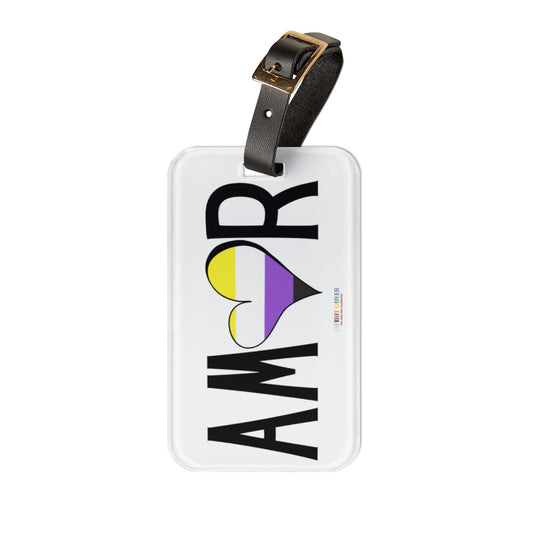 Amor Non Binary Luggage Tag