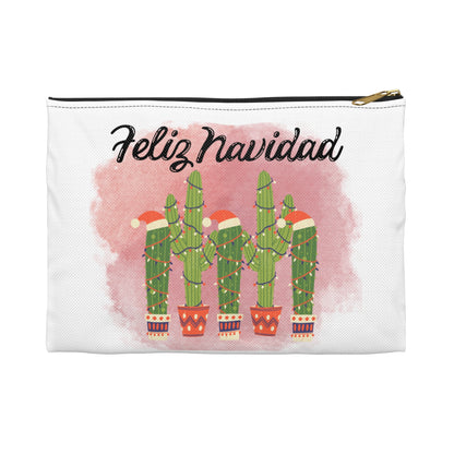 Feliz Navidad Cacti Accessory Pouch