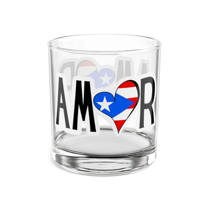 Amor Puerto Rico Glass
