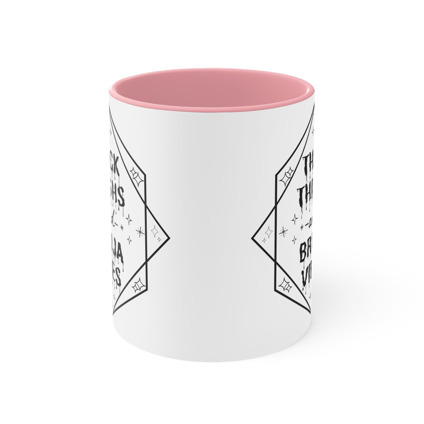 Thick Thighs Bruja Vibes Accent Mugs