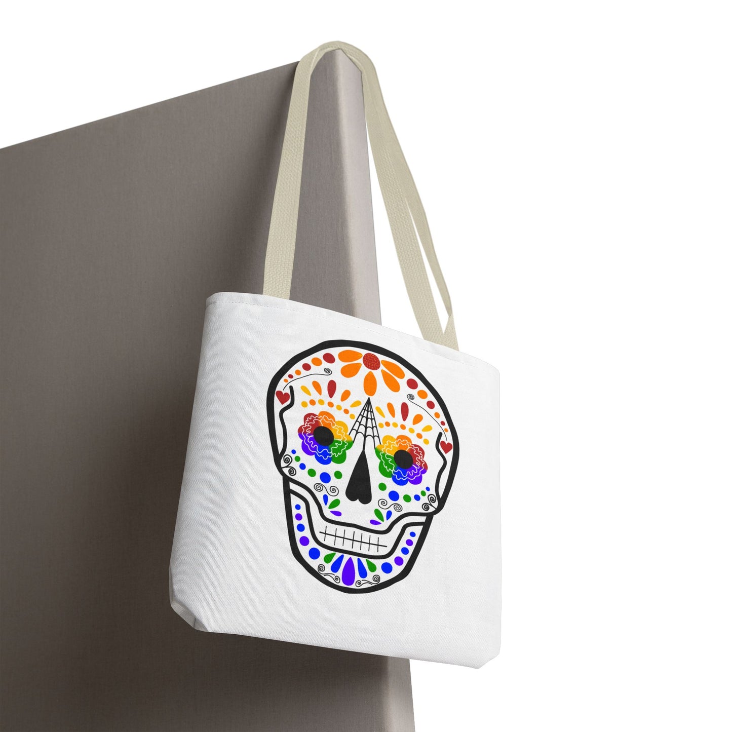 Queer Sugar Skull Tote Bag