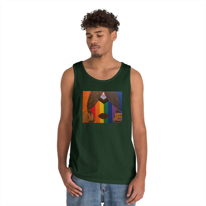 Brown and Queer Heavy Cotton Tank Top