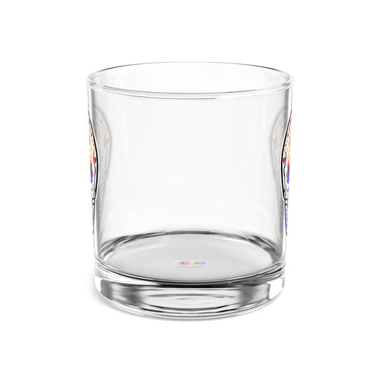 Queer Sugar Skull Rocks Glass, 10oz