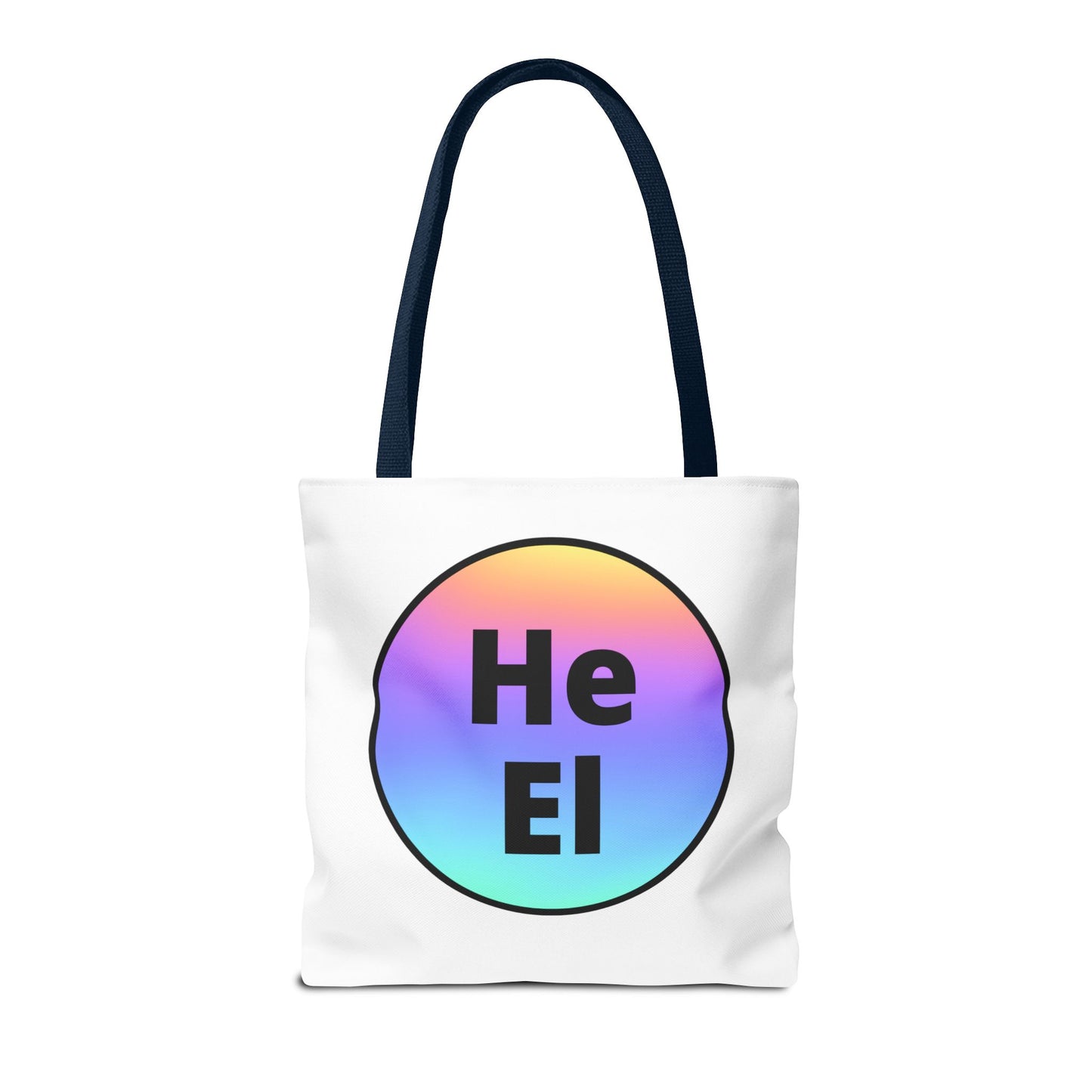 He / El Rainbow Tote Bag