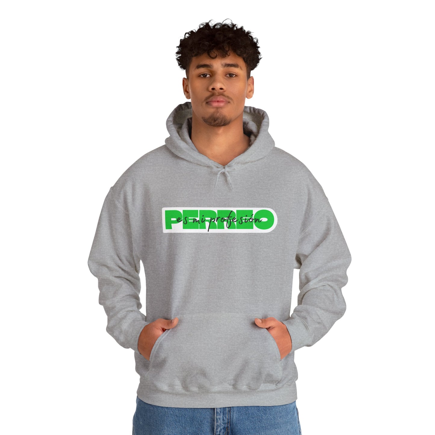 Perreo Es Mi Profesion - Green Hooded Sweatshirt