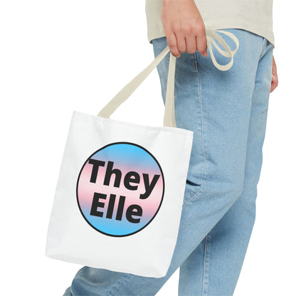 They/Elle Trans Tote Bag