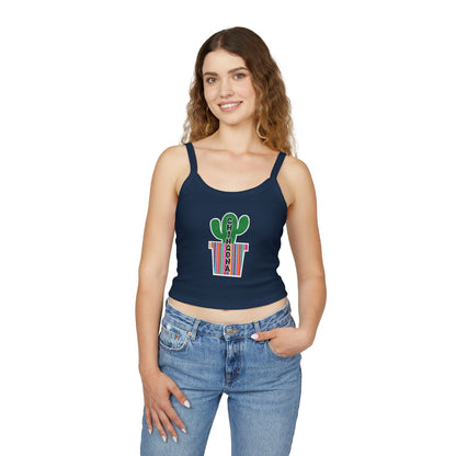 Chingona Cacti Spaghetti Strap Tank Top